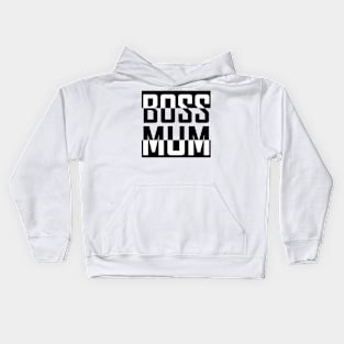 Boss Mum Black Kids Hoodie